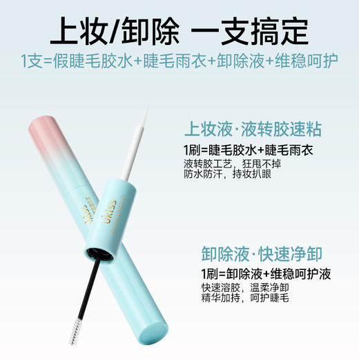 【专区59元任选3件】【四效合一 眼睫伴侣】ukiss瞬贴净卸双效睫妆液 商品图3