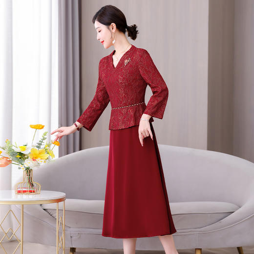 AHM xxnz6626礼服裙新中式连衣裙 商品图3