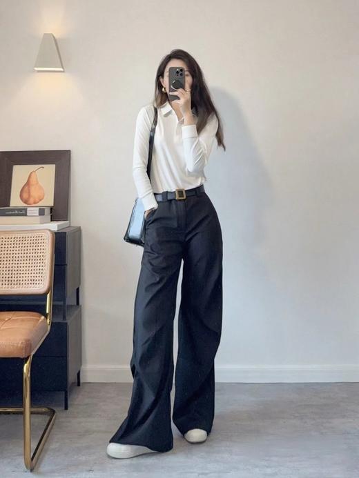 【挺阔有型 质感满满 男女同款】斯辰唯佳高弹面料冰丝无痕POLO衫 （D30-12366） 商品图11