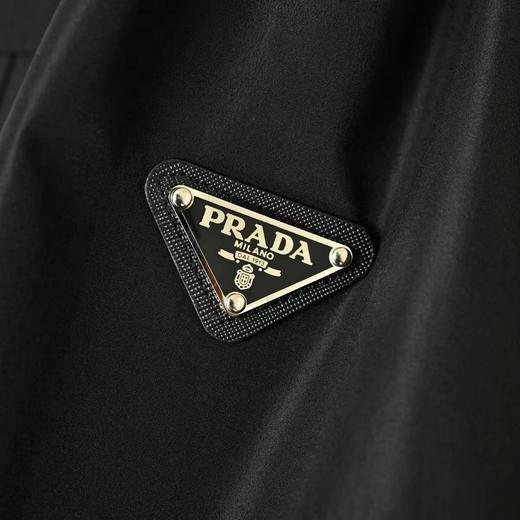 普家2025春秋季男士新款翻领轻奢休闲夹克外套  金属三角经典小标。哈林顿老干部商务外套 商品图7