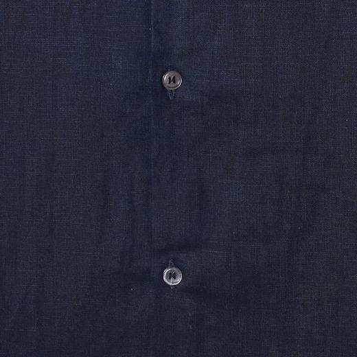 26143SDSA男士秋冬新款痞帅男装亲肤纯色翻领长袖衬衫宽松百搭衬衣时尚 商品图3