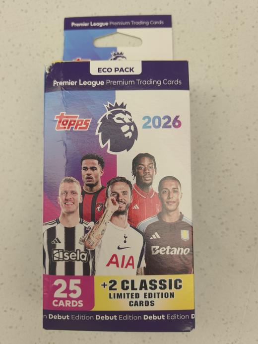 优卡赏 25-26英超足球收藏卡 挂盒 商品图0