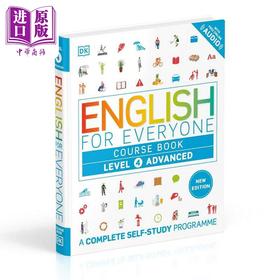 【中商原版】DK English for Everyone Level 4 Advanced course book 人人学英语4课本 英文原版进口语言学习工具书 外语自学