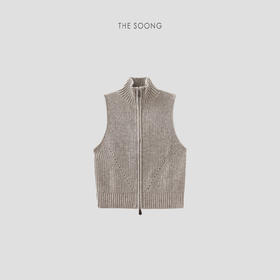 THESOONG|"悦享舒适"牦牛绒羊毛坑条肌理感马甲外套HBMY7217