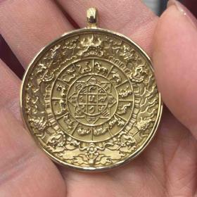 128黄铜九宫八卦38＃