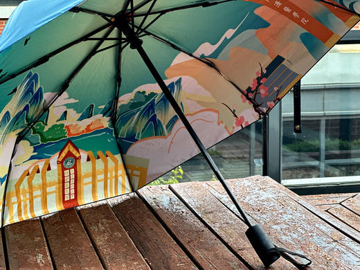 华科大双面晴雨喻荷伞 商品图6