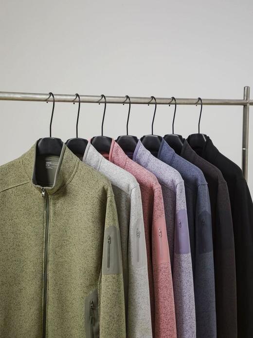 户外平替covert抓绒衣男女同款立领外套针织开衫情侣运动休闲外套 商品图3