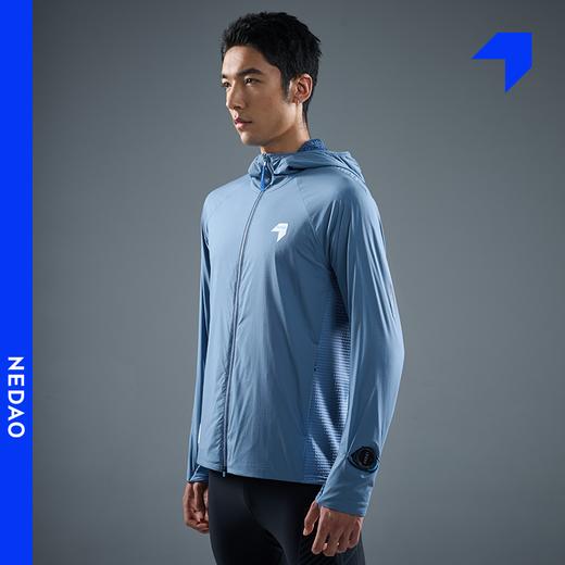 25年新品内道聚能卷带帽软壳越野跑步运动男士保暖吸湿透气跑步长袖外套 商品图2