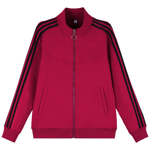 百媚生 棉质时尚宽松开衫卫衣女士上衣5858 商品图4