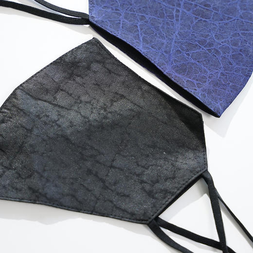 丁摩 【2个装】重磅桑蚕丝香云纱龟裂纹口罩 男女可戴四季可搭配3D立体防晒面罩241559 商品图1