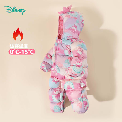 迪士尼童装婴幼儿保暖舒适羽绒连体衣冬季新款连帽ZD4EL004 商品图6