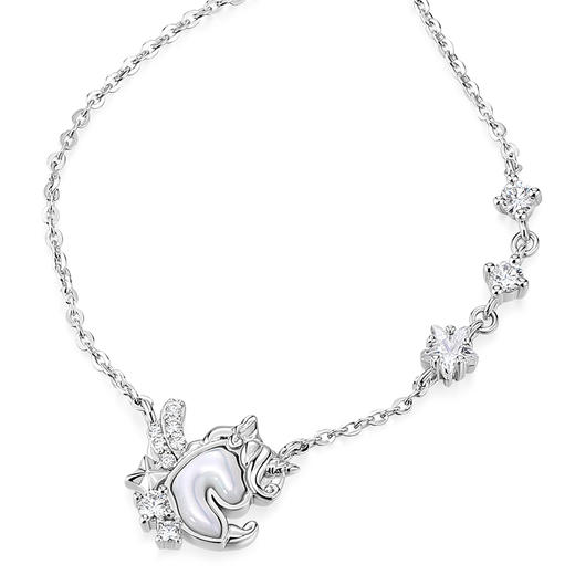 卡蒂罗/KADER 星芒独角兽项链 萌趣灵动精致浪漫梦幻轻奢简约设计锁骨链 璀璨吸睛氛围感百搭 商品图1