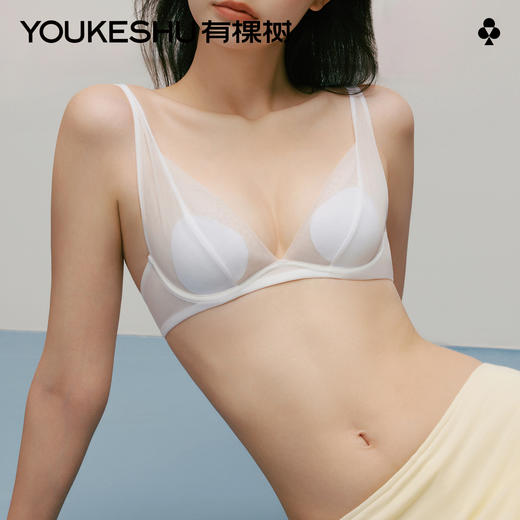 【新品上新】有棵树收副乳提拉防下垂大胸显小显瘦性感网纱文胸-B6139 商品图0
