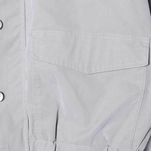 J59181SDSA男士秋冬新款痞帅男装潮牌纯色褶皱按扣立领夹克百搭时尚外套 商品图3