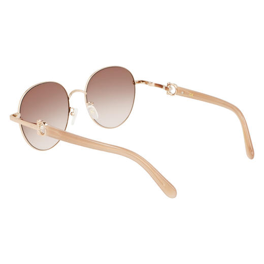 7886895643856 Salvatore Ferragamo 【商场同款】Ferragamo新品欧美时尚圆框复古休闲太阳镜墨镜女 商品图4