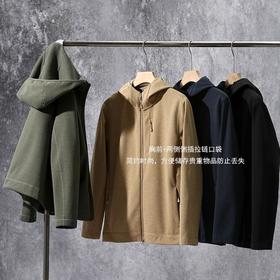 【PH科技方格暖绒Airpro-Hea】t功能性男士运动休闲外套夹克