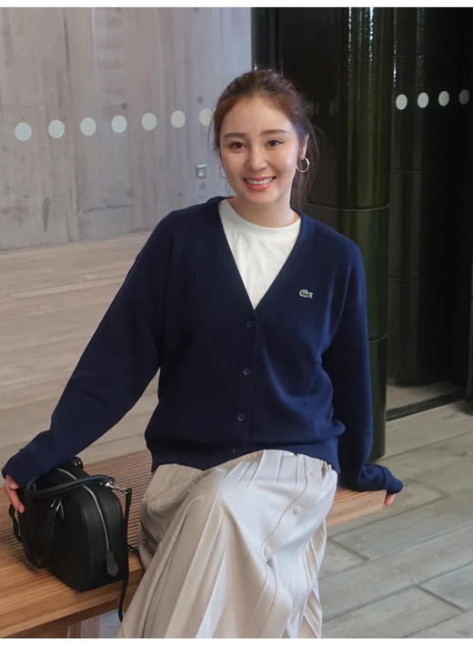 L.A.C 法渔男女同款秋冬 全棉厚针织开衫毛衣 MY150 商品图2