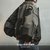 马登美式复古飞行员夹克休闲宽松翻领工装高腰短款棒球服外套秋女 商品缩略图1