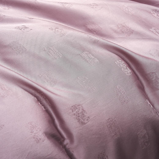 60长绒棉全棉四件套纯色大提花  尼卡-紫 商品图12