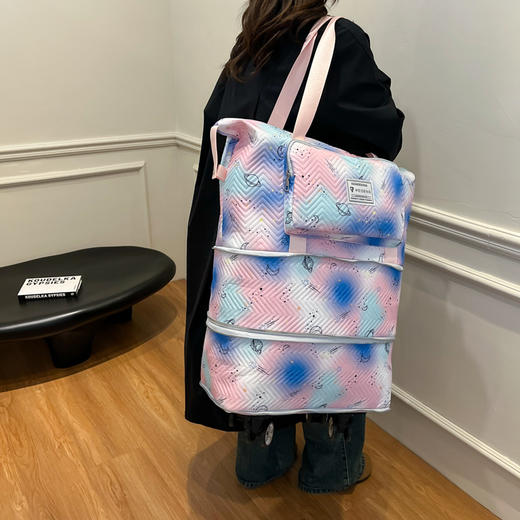 【新品旅行包】超大容量轮子包双层扩展收纳包 外出出差登机旅游行李袋 国庆出行 商品图0