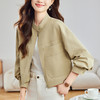 雀说短外套女新款立领上衣小个子设计感小众夹克开衫AL51108 商品缩略图1