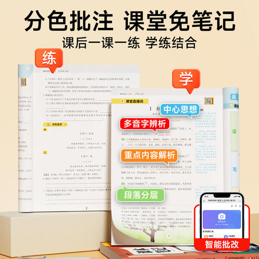 课本笔记 英语 六年级上册 RP 商品图4