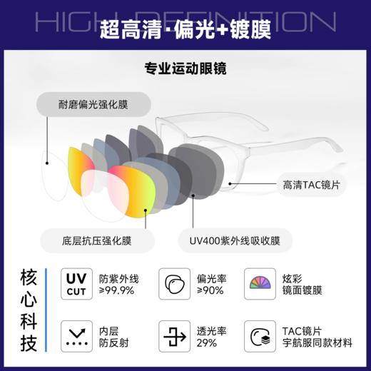 【李美珍同款】Marsquest加拿大马拉松专业跑步眼镜 偏光运动墨镜 商品图3