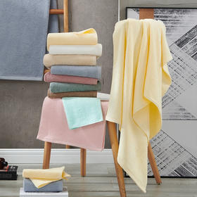 洁玉 甄柔毛巾 颜色随机（GJ） 双条装礼盒（毛巾2条）