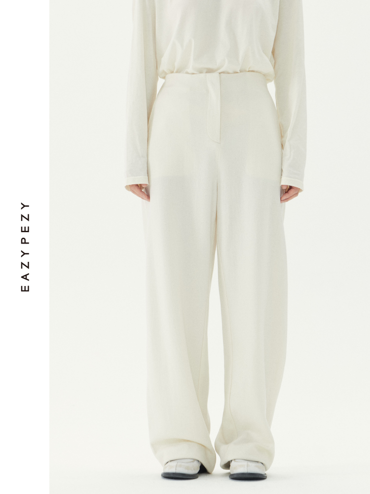 高精纺美丽诺羊毛弯刀裤