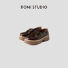 ROMI STUDIO"复古英伦"头层小牛皮蜡感擦色厚底皮鞋 RWCAP34877 商品缩略图1