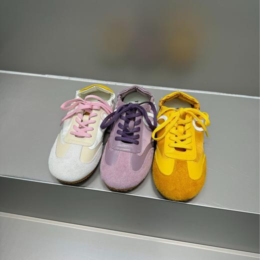 2025新款德训鞋！真皮平底软底圆头百搭拼色阿甘鞋运动休闲鞋女鞋！ 商品图2