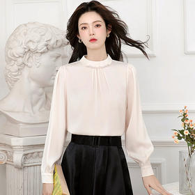 AHM hxe1501法式纯色衬衫气质上衣