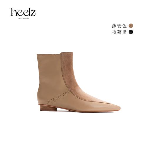 heelz设计师手工鞋履 ｜游牧风手工编织 时装短靴 2 公分 商品图0