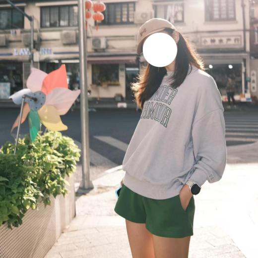 【12.21圣诞专享礼遇】
安德玛女子UA Icon Terry高克重棉织宽松圆领运动衣1386493-011 商品图3