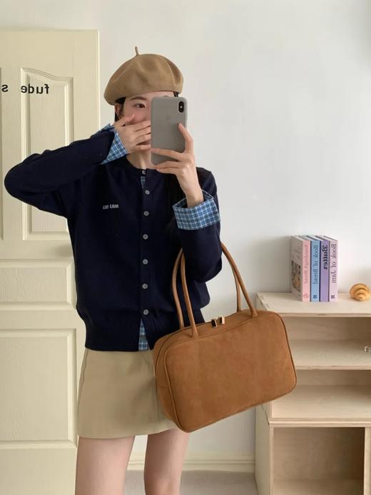 缪家超美假两件刺绣标小开衫 商品图1