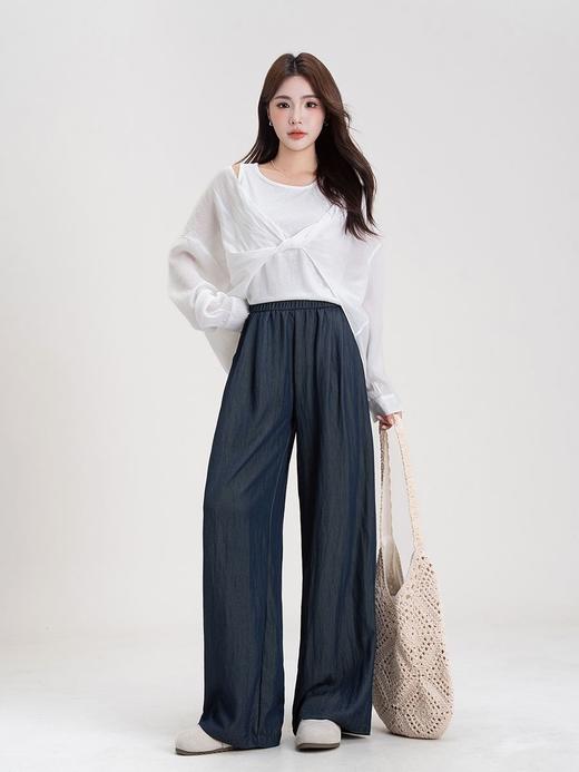 💕【AVann通勤王炸の山本风斜纹阔腿裤H80231】👊姐妹们！挖到宝了！！这条裤子简直是我今年秋日通勤+休闲的 「本命神裤」 ！👖✨ 真的🌷穿上身那一刻我就知道—— ✌️我的衣橱有救了！ 商品图2