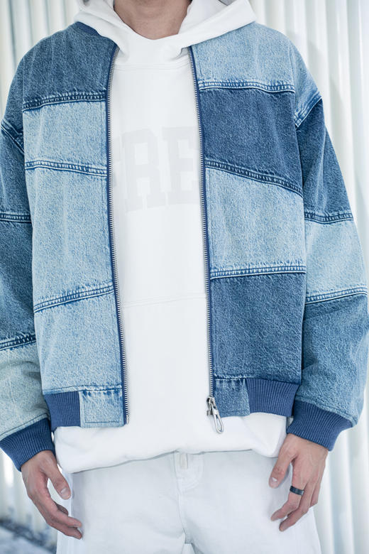 S435872071拼接牛仔夹克 商品图1