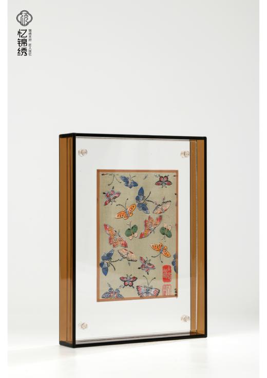 古蜀锦立屏——彩蝶纹锦 商品图6