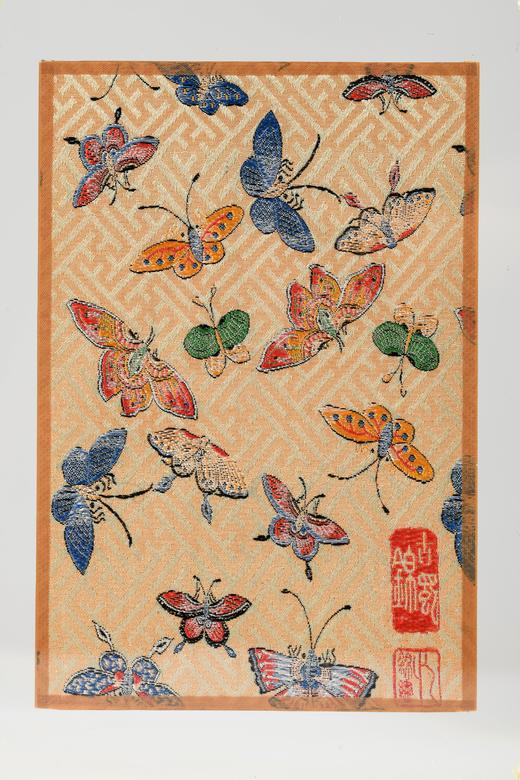 古蜀锦立屏——彩蝶纹锦 商品图2