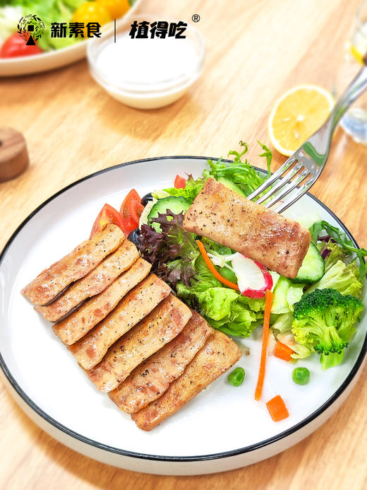 天悦低脂植物牛肉高钙富硒酱牛肉佛家即食蛋白代餐植得吃无五辛 商品图13