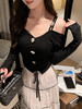 张心子【一见倾心】收腰显瘦小性感露肩设计感上衣 U2509037 商品缩略图5
