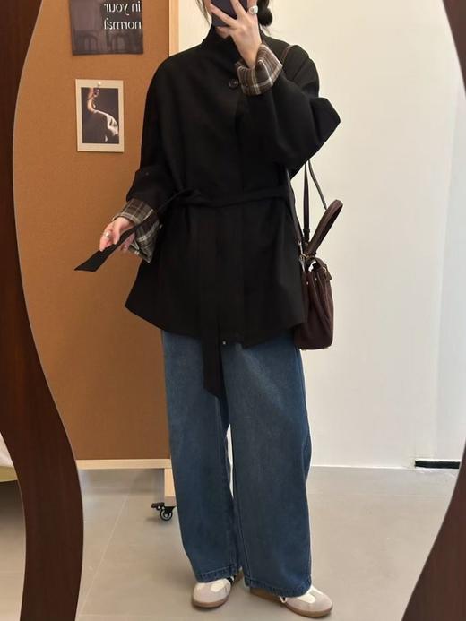 「诺丁山下」经典款风衣 ，经典A形廓形，中长款设计，慵懒松弛还高级【3-5天发货】 商品图3