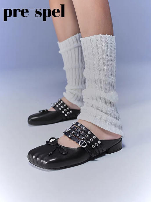 低跟芭蕾半拖穆勒鞋 商品图1