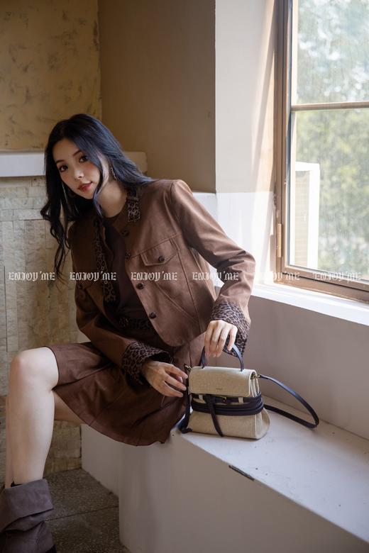 【门店同款】ENJOY秋季“光阴序语”豹纹元素百褶裙套装 165743662 商品图5