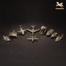 铜师傅 可爱版“大国重器” 客厅桌面 摆件 工艺品 卡通版无人机