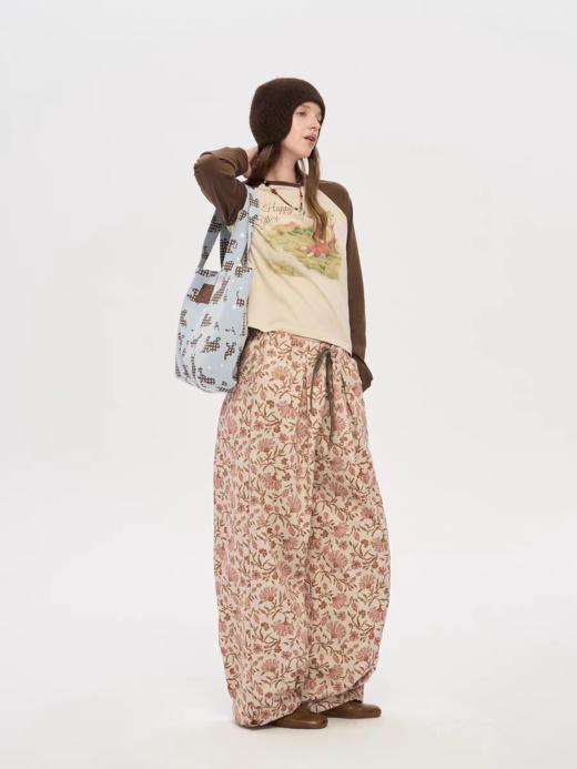 local tag/lt25awk05/快乐农场小屋 手绘印花插肩长袖上衣 商品图3