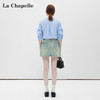 会员福利【丝滑、抗皱+垂坠】拉夏贝尔/La Chapelle翻领单口袋褶皱衬衫女纯色简约高级感休闲宽松通勤衬衣秋 商品缩略图2