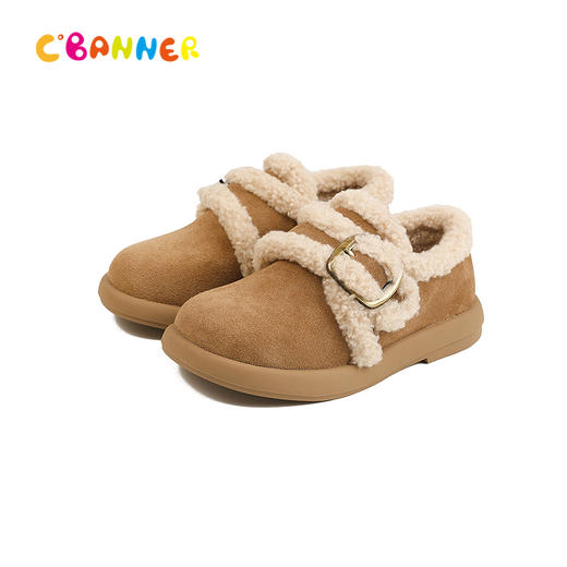 千百度冬季雪地靴圆润宽敞鞋头童鞋A25685077 商品图5