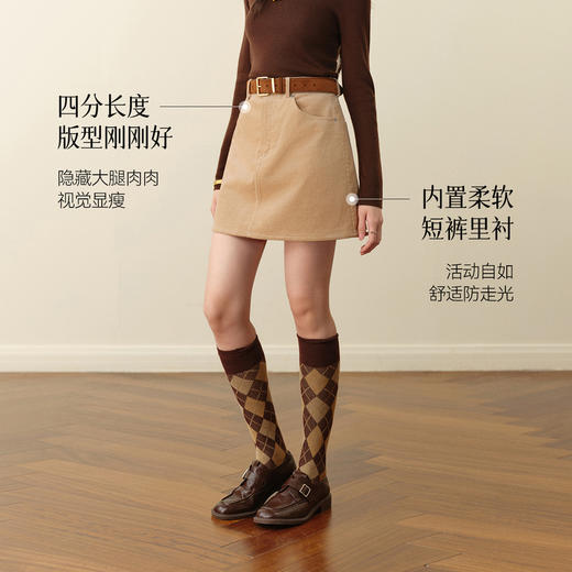 【严选】诗凡黎春秋梭织短裙7G9140831 商品图2