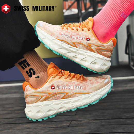 【透气贾卡网面 Q弹缓震发泡中底 四季都能穿】瑞士军工SWISS MILITARY 耐磨防滑 软底运动鞋厚底休闲鞋 商品图13